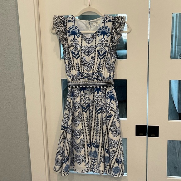 A Loves A Other - Blue and White Girls Casual Dress Size L